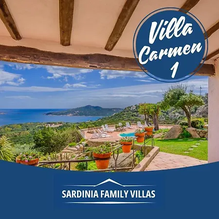 Villa Sardinia Family - Carmen With Sea View And Pool Porto Cervo